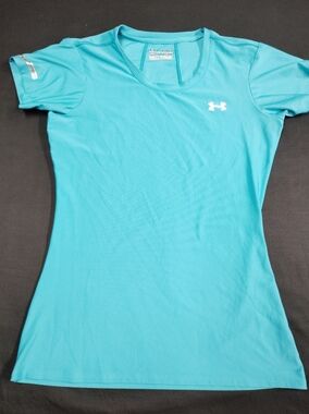 Under Armour Aqua Blue Short-Sleeve Performance Tee